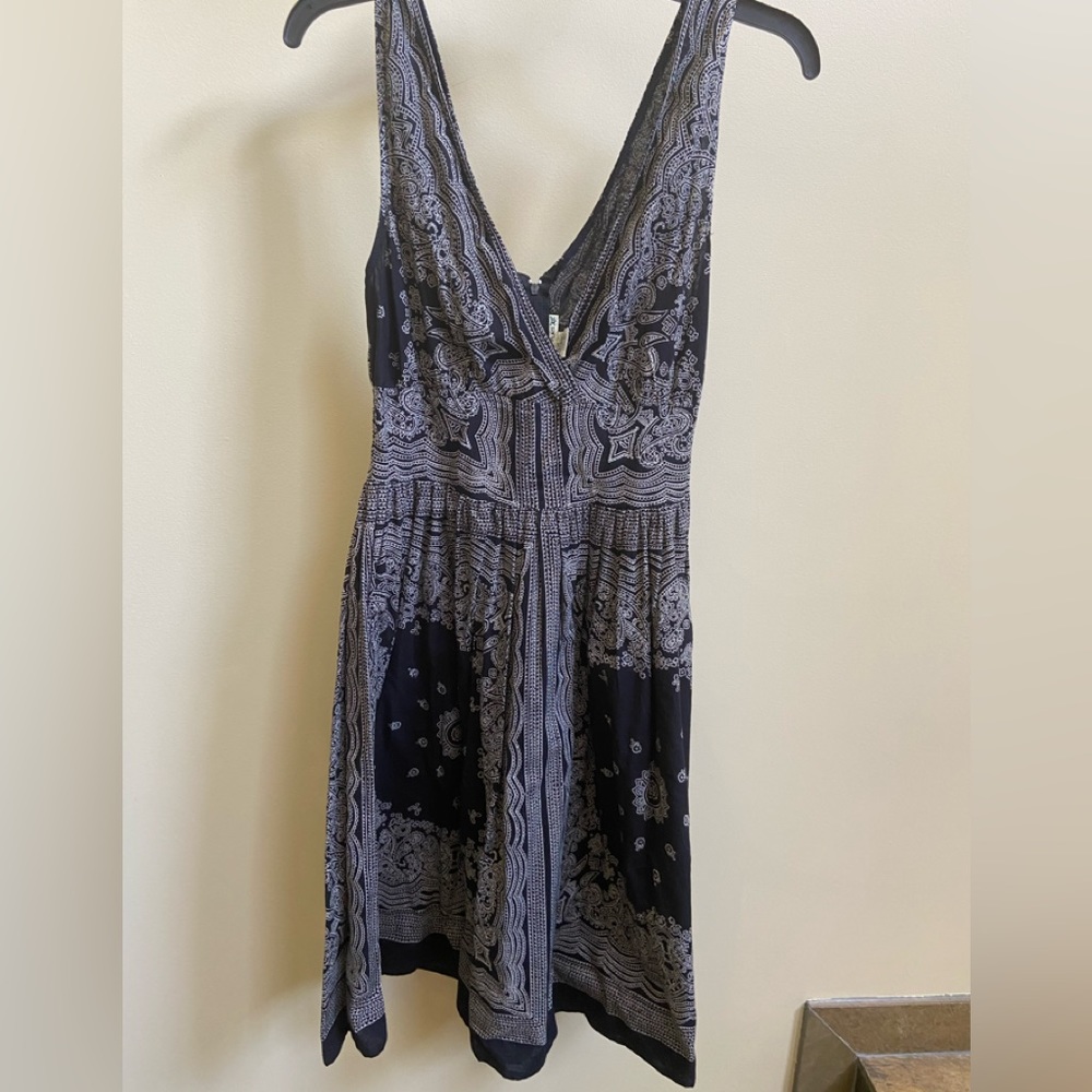 Blue plate dress